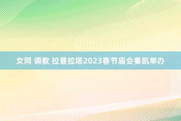 女同 调教 拉普拉塔2023春节庙会奏凯举办