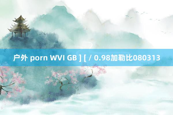 户外 porn WVI GB ] [ / 0.98加勒比080313