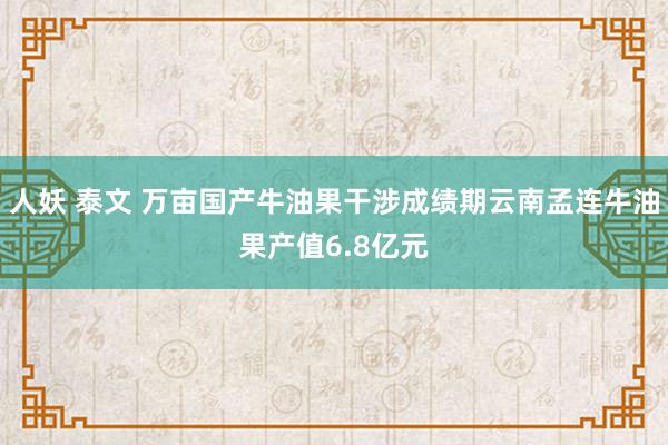 人妖 泰文 万亩国产牛油果干涉成绩期云南孟连牛油果产值6.8亿元