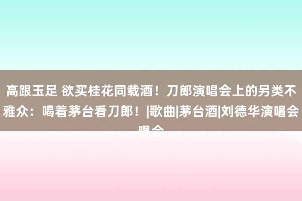 高跟玉足 欲买桂花同载酒！刀郎演唱会上的另类不雅众：喝着茅台看刀郎！|歌曲|茅台酒|刘德华演唱会